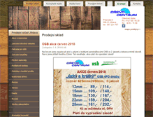 Tablet Screenshot of drevocentrum.cz